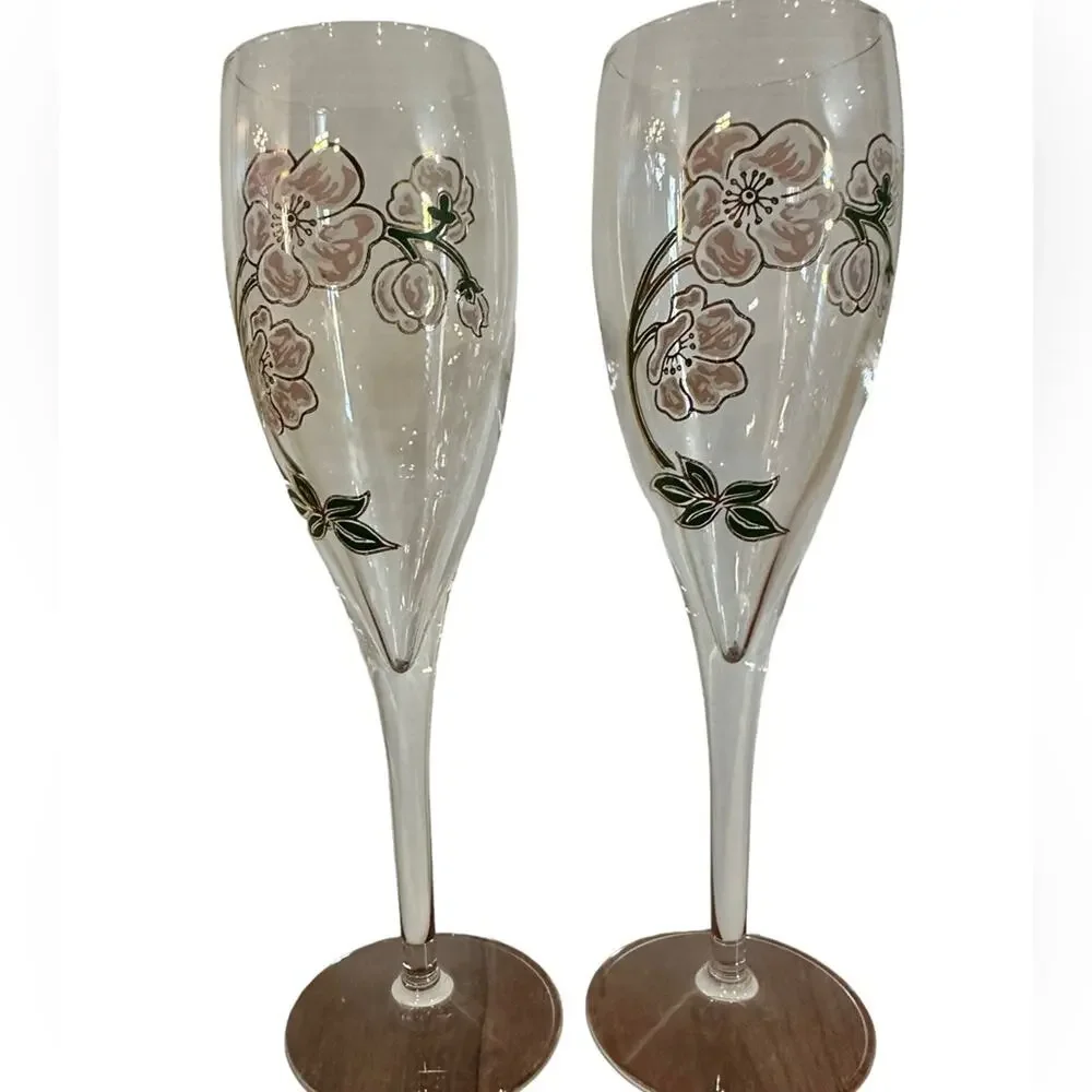 Pierre Jouet Belle Epoque Champagne Flutes Set of 2
